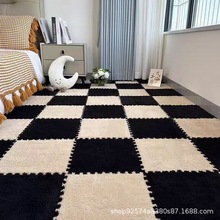 毛绒地毯地垫拼接毛毯垫子卧室飘窗垫铺地板房间床边加厚榻榻米