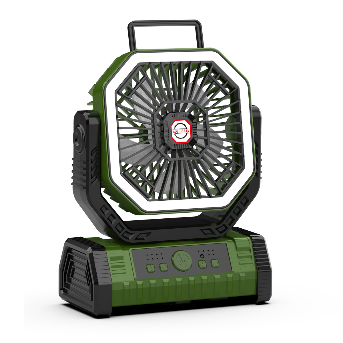Transfronterizos para 2025 ventilador de pantalla recargable ventilador de camping ventilador portátil ventilador al aire libre