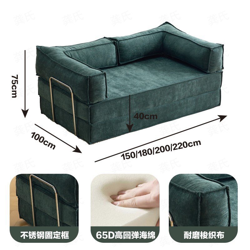 ソファベッド一体型兼用リビングルームホームレンタルルーム圧縮ソファ昼休み怠惰なソファリクライニング折りたたみソファ