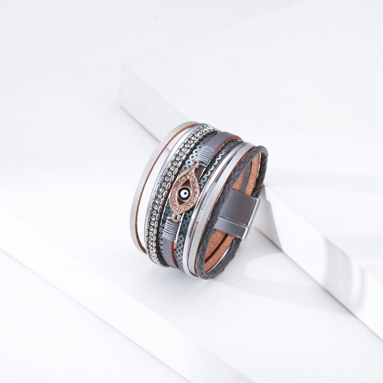 wholesale jewelry wide-brimmed eye shape bracelet Nihaojewelry