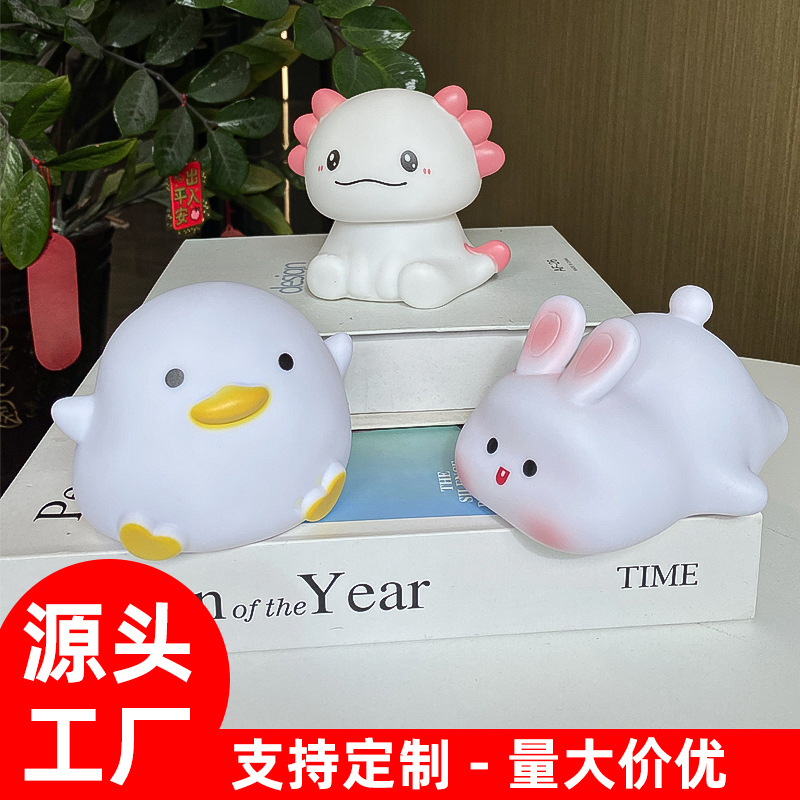 可爱兔子小鸭小夜灯卧室台灯床头灯拍拍灯乔迁女孩生日礼物女生