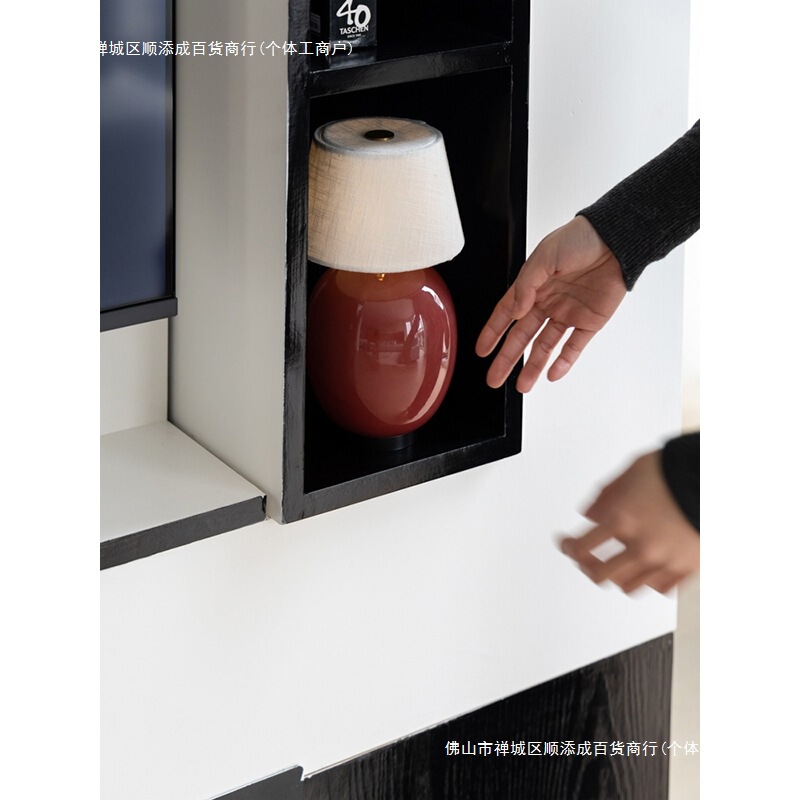 Table Lamp Atmosphere Lamp Red Bedroom Ruonai Infinite Antique Rechargeable Living Room Venice Touch Pea Glass