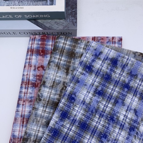 21 pieces of twill corduroy checkered shirt fabric, rendering printed coat dress checkered material