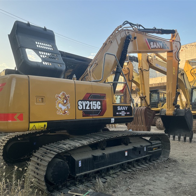 Excavadora de segunda mano SanySY2156C exporta Argelia con buen rendimiento y alta calidad