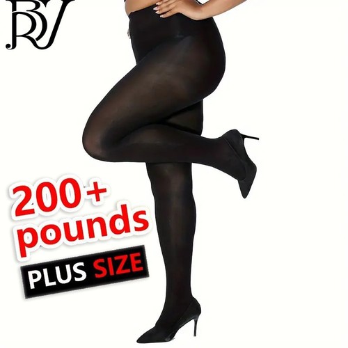 Plus Size Fashionable & Sexy 80D Plus-Size Belly-Control & Hip-Lifting Base Silk Stockings Pantyhose