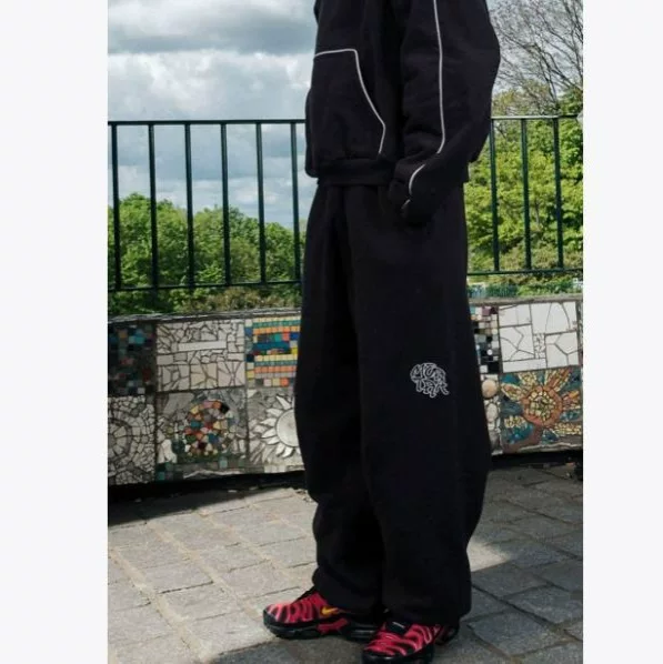 European and American Foreign Trade Cross-Border Casual Sports Pants for Men and Women, Autumn and Winter High Street Hip-Hop Small-Legged Leggings Sweatpants