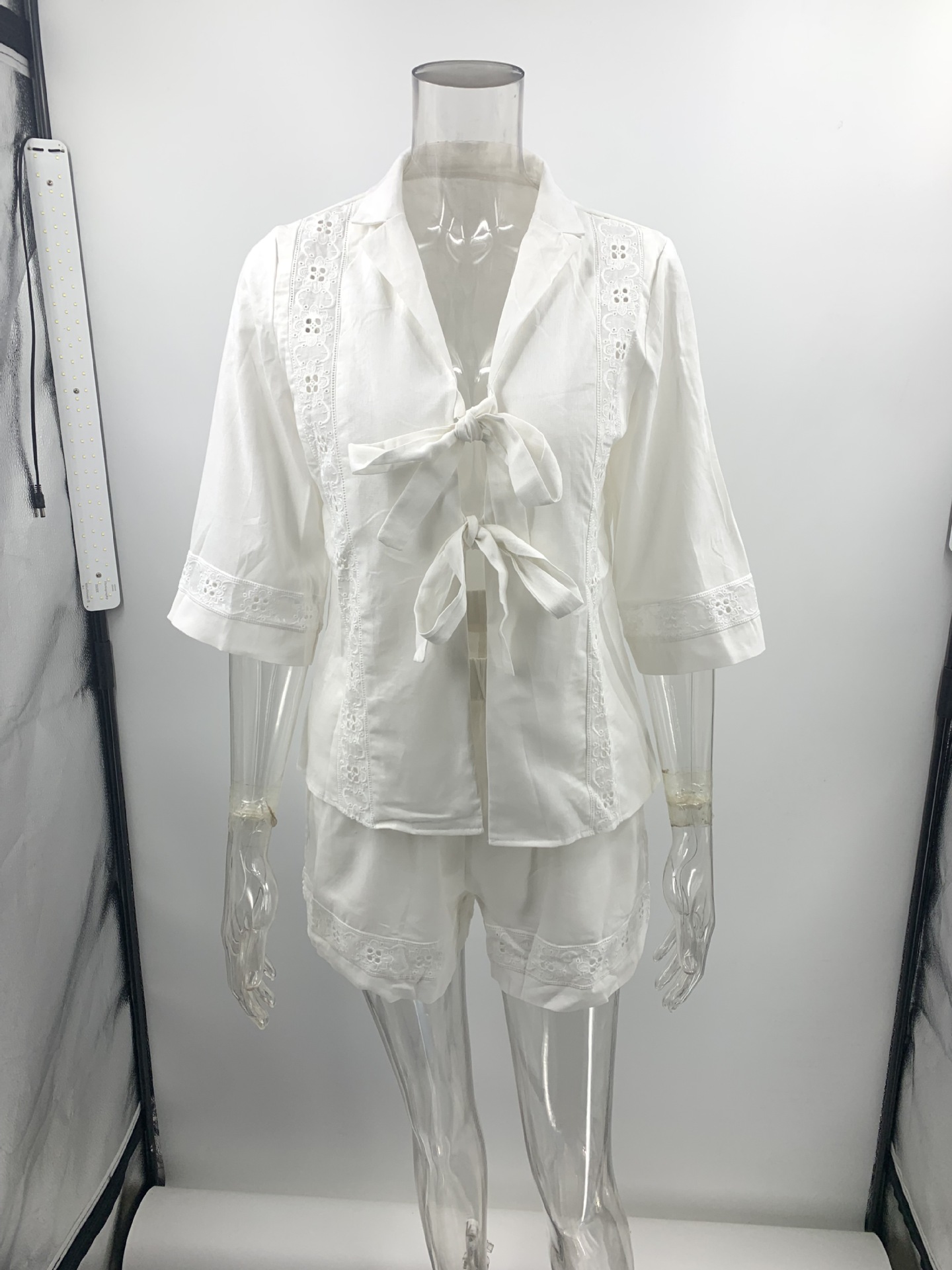 393g Weight Half Sleeve Sleeve Length Polyester Fabric Type Pant Co-ord Set Sets Type 2 Pieces Set Quantity Holiday, Daily Occasion V Neck Neckline Regular Fit Fit Type Solid Color Pattern Summer Season Women's Gender Simple Style Style Holiday Daily Women's Simple Style Solid Color Polyester Pant Co-ord Set Shorts Sets 20