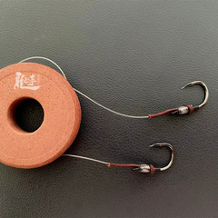 Dragon hand large item double hook wholesale rod tip line reinforcement giant item leader line finished hook tied finished