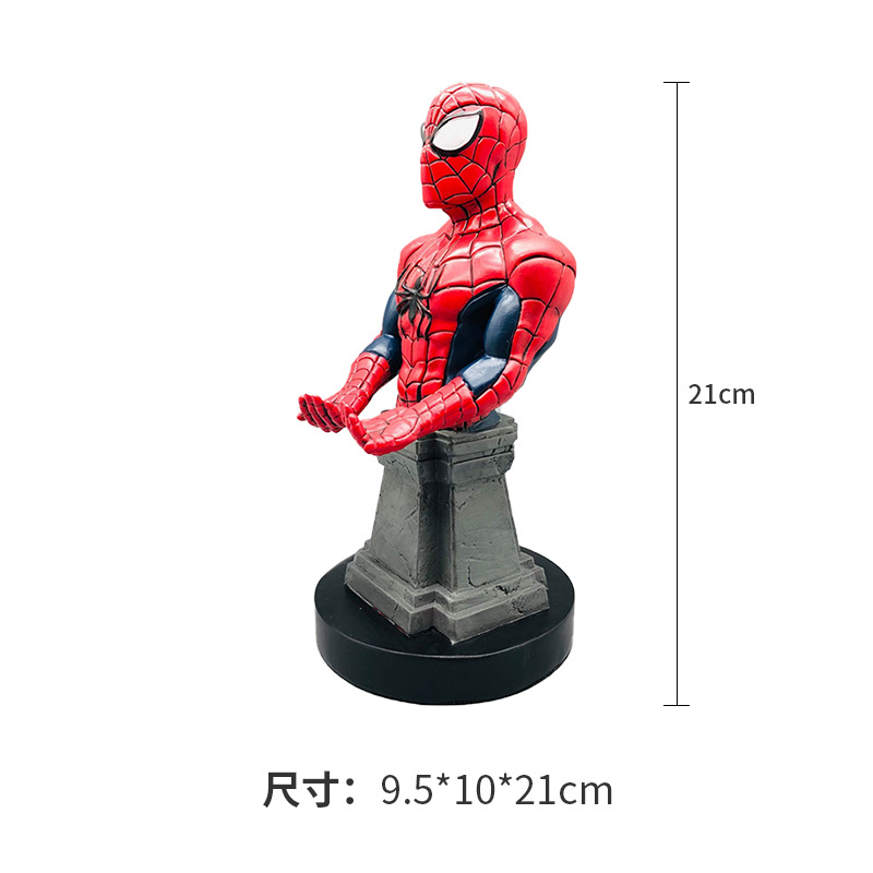 Shuren juego de consola de soporte de almacenamiento de soporte de dibujos animados creativo hecho a mano adornos de rack de almacenamiento de teléfono móvil