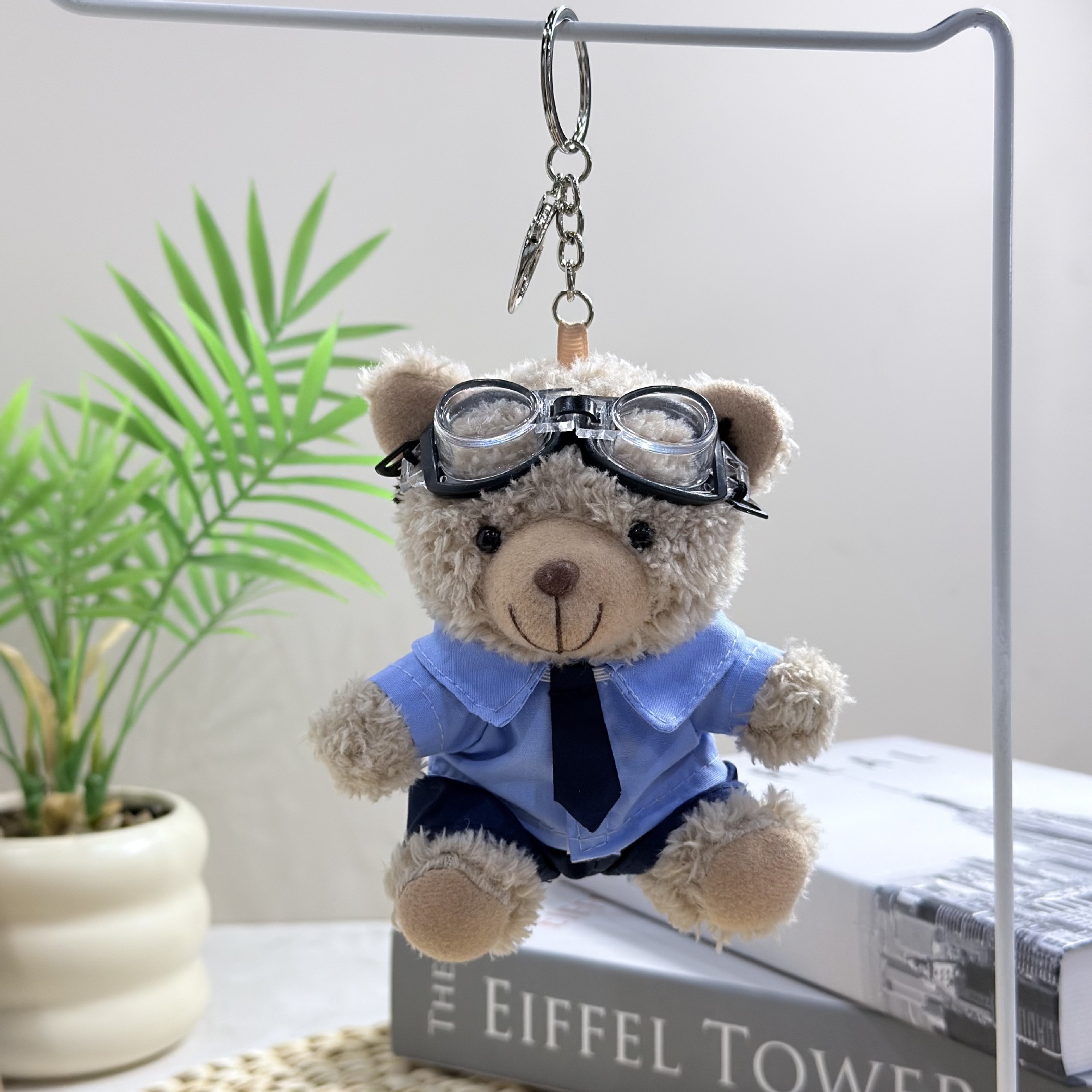 Bolsa de oso pequeño colgante muñeca de peluche muñeca uniforme camisa formal Teddy Bear regalo impresa LOGO