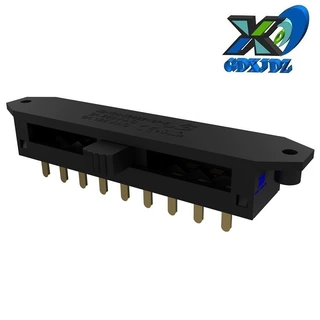 大功率卧式8位波动开关2P8T 3A 125V 侧边大电流8档拨动开关250V