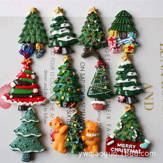 (Cross-border trading), Christmas fridge magnet with accessories, creative accessory, phone case handmade, Birthday gift, DIY