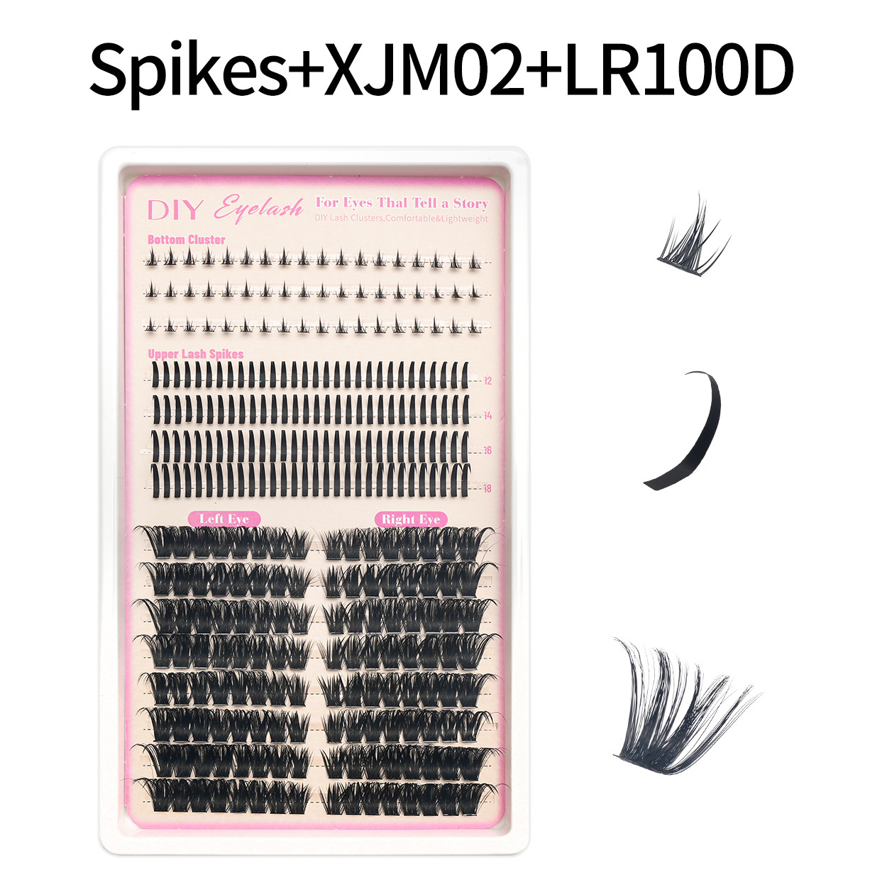 30D - 100D transfronterizos pestañas falsas de hadas bajo pestañas DIY Europa y América Amazon segmentación gradiente set de cabello