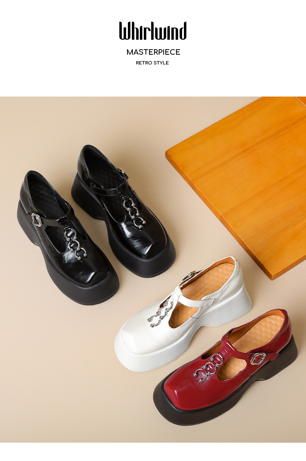 Giày Mary Jane nữ đế xuồng phong cách Nhật, mũi tròn, phối nơ — màu đen chi tiết 11