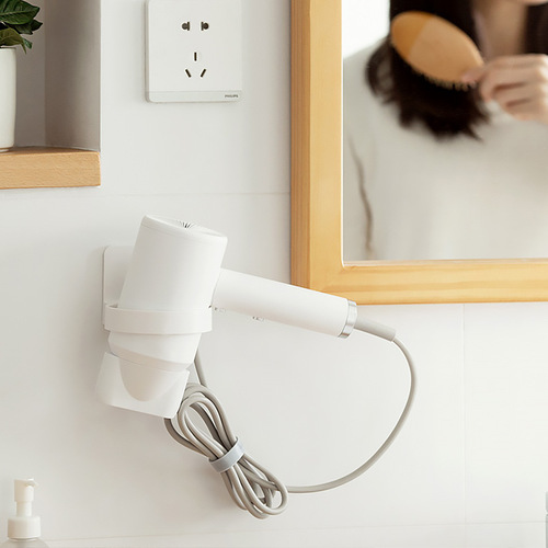 Hair dryer rack punch-free bathroom toilet storage rack storage rack wall-mounted hair dryer rack Japanese style hair dryer rack