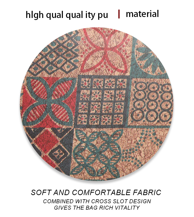90g Weight Polyester Lining Material Zipper Closure Type Long Wallets Bags Type 1 Piece Quantity Daily Occasion Pu Leather Material Geometric Pattern All Seasons Season Women's Gender Vintage Style Style Square Shape Women's Geometric Pu Leather Zipper Long Wallets 2