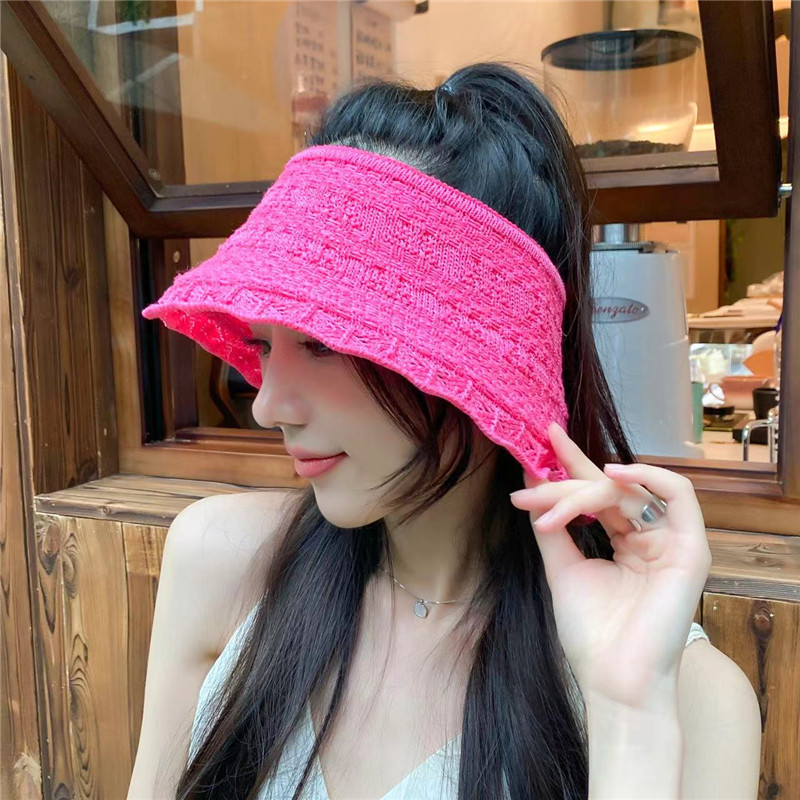Women's Elegant Basic Solid Color Flat Eaves Sun Hat display picture 8