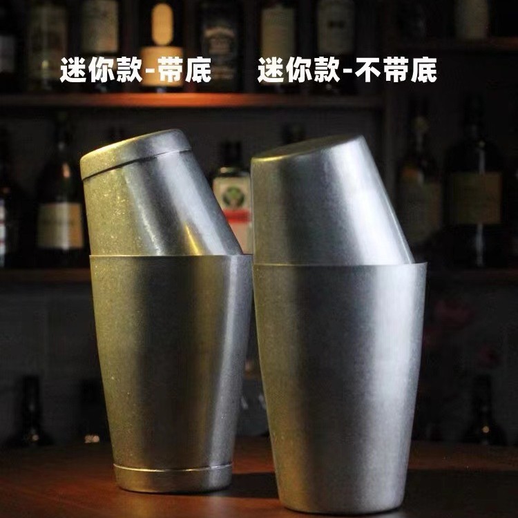 La taza americana de la coctelera Hall de la tres-Sección de Boston de la coctelera del acero inoxidable 304 helada para los viejos fabricantes del comercio exterior