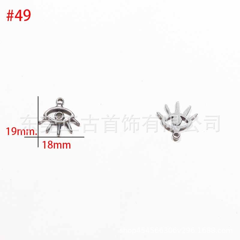 クロスボーダー悪魔の目ペンダントステンレス鋼 diy アクセサリーネックレスキーホルダーペンダントアイドリップオイルアクセサリーメーカー|undefined