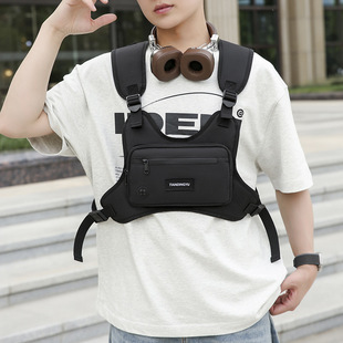 Multi-Purpose Tactical Functional Chest Bag New Men's Cycling Workwear Vest Bag Running Hiking Outdoor Sports Backpack