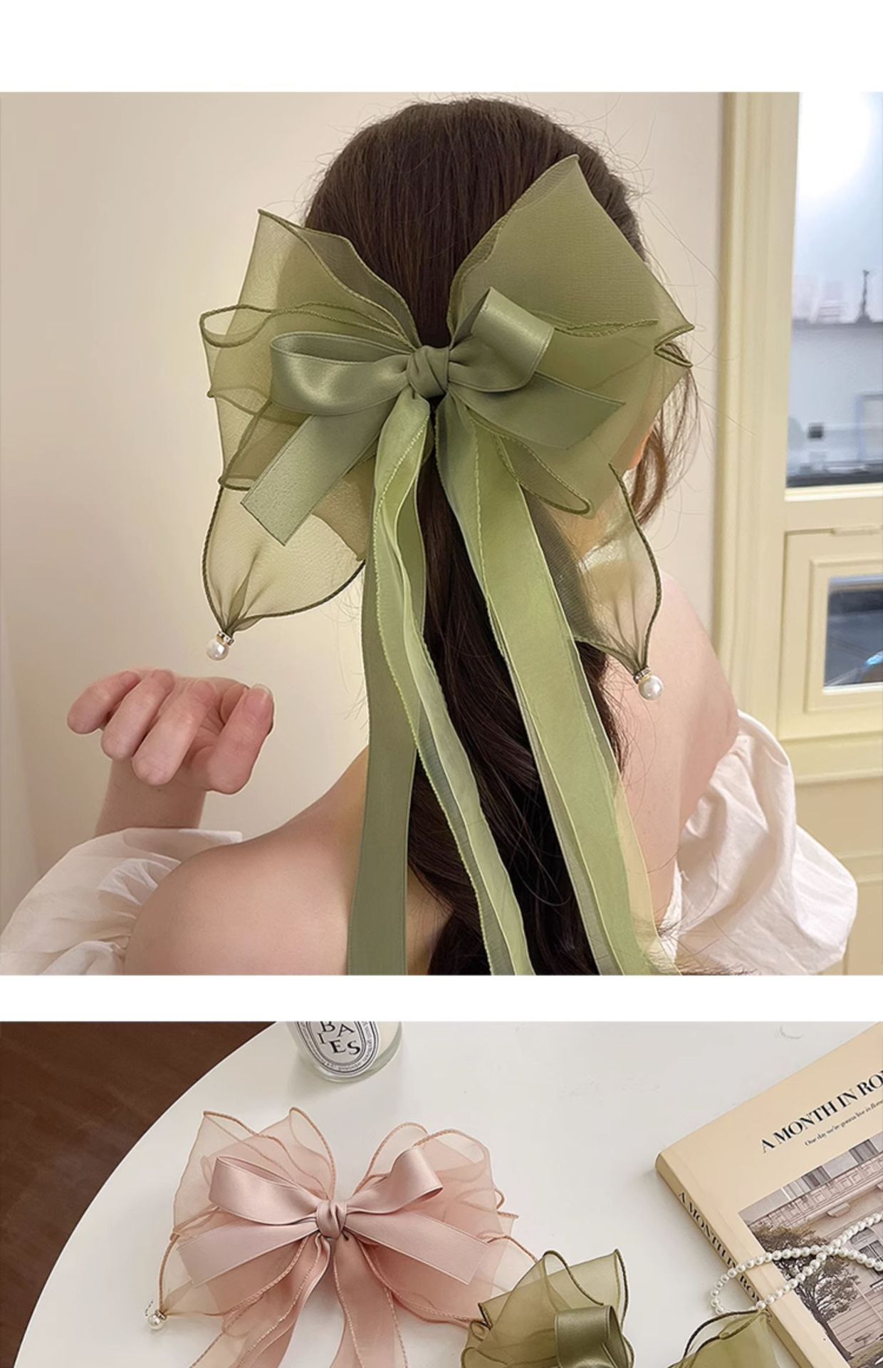 Women's Lady Bow Knot Gauze Handmade Hair Clip display picture 2