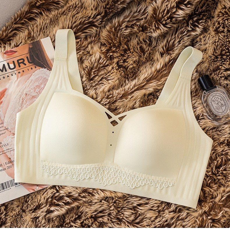 Venta directa de fábrica comercio electrónico transfronterizo Sudeste de Asia Vietnam Tailandia damas sin costuras sujetador de recogida lateral cómodo