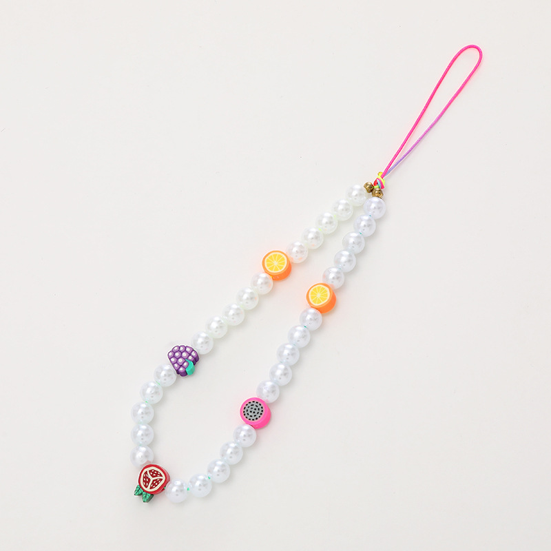 NEW COLORFUL BOWS BEADED MOBILE PHONE CHAINS MOBILE PHONE CASES JEWELRY PENDANTS ANTI-DROP ANTI-WRISTBANDS GIFTS