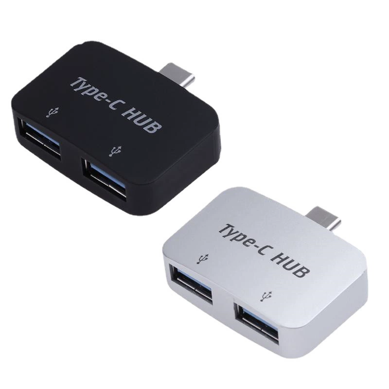 Тип-C3.1 до 2 порт USB2.0HUB хаб Type-C один пункт два ротора мобильный телефон компьютер универсальный