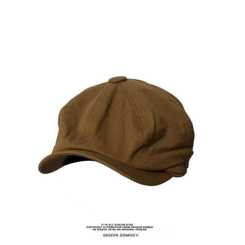 British octagonal men's artistic casual duck tongue newspaper, children's hat, spring and autumn beret, painter's hat_voghion.com