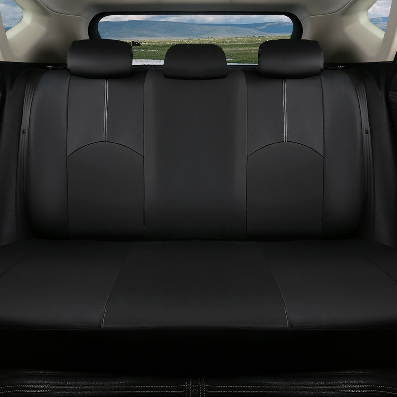 Cross-Border Popular European Best-Selling Leather Perforated Leather 4-Piece Car Seat Cover 9-Piece Seat Cover Breathable and Dustproof