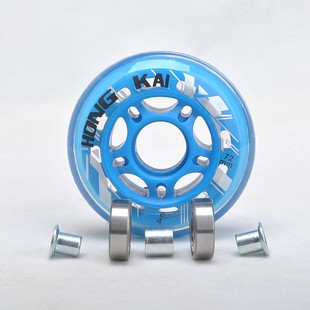 HK Skate Wheel In-line Roller Skate Accessories PU Wheel Transparent Red Blue Pink No Noise Smooth