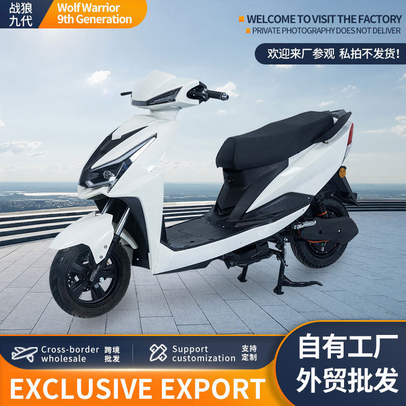 Nueve generaciones de scooters de cercanías dobles de lobo de guerra transfronterizo exportan pedales de vehículos eléctricos y motocicletas en el noreste de Asia
