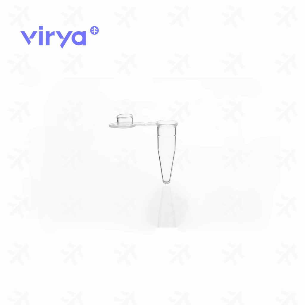 Virya3120238 микроцентрифужные трубки 0.2ml бесцветная крышка конусная стерилизация коробка с прозрачным PP материал