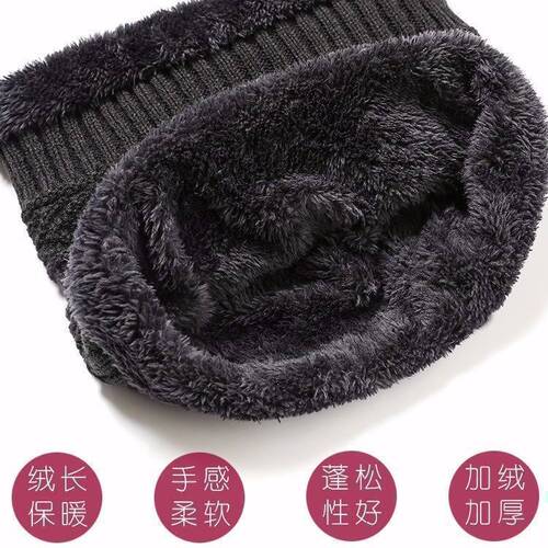Winter Hat Men Fleece Lined Thick Knitted Hat Warm Winter Cotton Hat Youth Women Autumn Winter Knit Hat