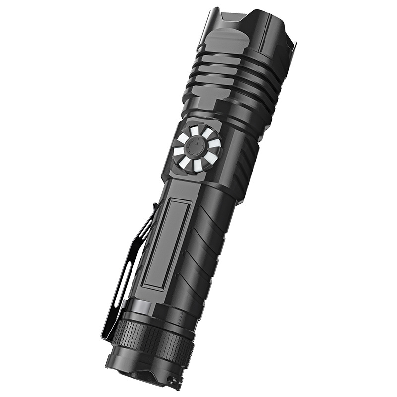 Transfronteriza súper brillante remoto telescópico linterna de enfoque al aire libre camping aventura de pesca linterna de emergencia esencial