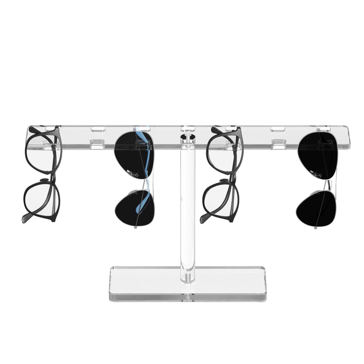 太阳镜收纳架玻璃透明亚克力展示架悬挂有机玻璃墙架壁挂式