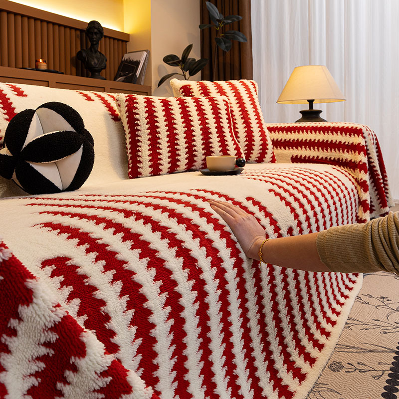 Luxury Plush Sofa Cover For Full Coverage And Warmth_voghion.com