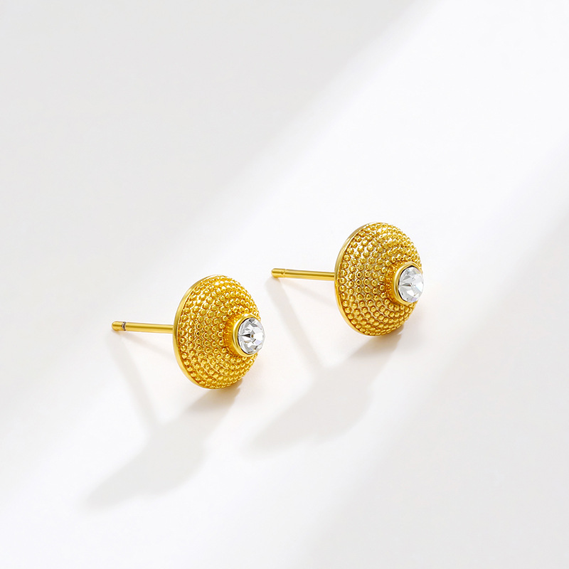 Joyas Xuping simple retro pendientes semicirculares de alta sensación de geometría comercio exterior pendientes personales de moda transfronterizos