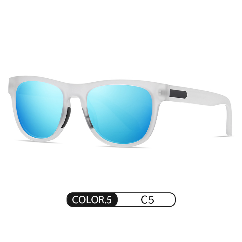 Nuevas gafas de sol polarizadas TR S11114 Gafas de sol de conducción al aire libre anti-ultravioleta para hombres Gafas de sol de goma con remo nasal