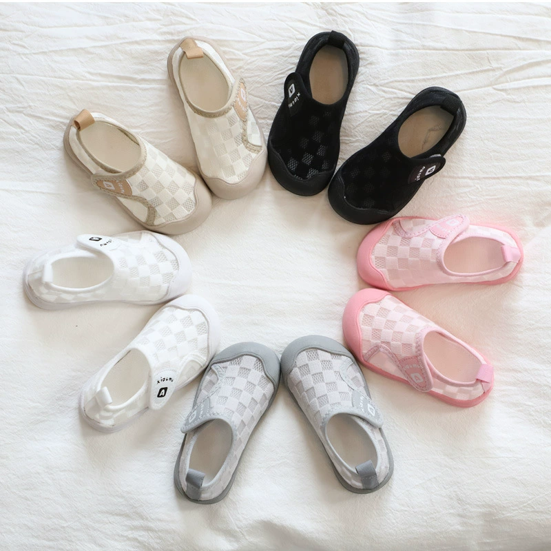 Белые туфли для девочек, мужская обувь из сетки с сокровищами, Детские кроссовки с дышащей сетчатой поверхностью, Детская Тканевая обувь на мягкой подошве, детская повседневная обувь, лето