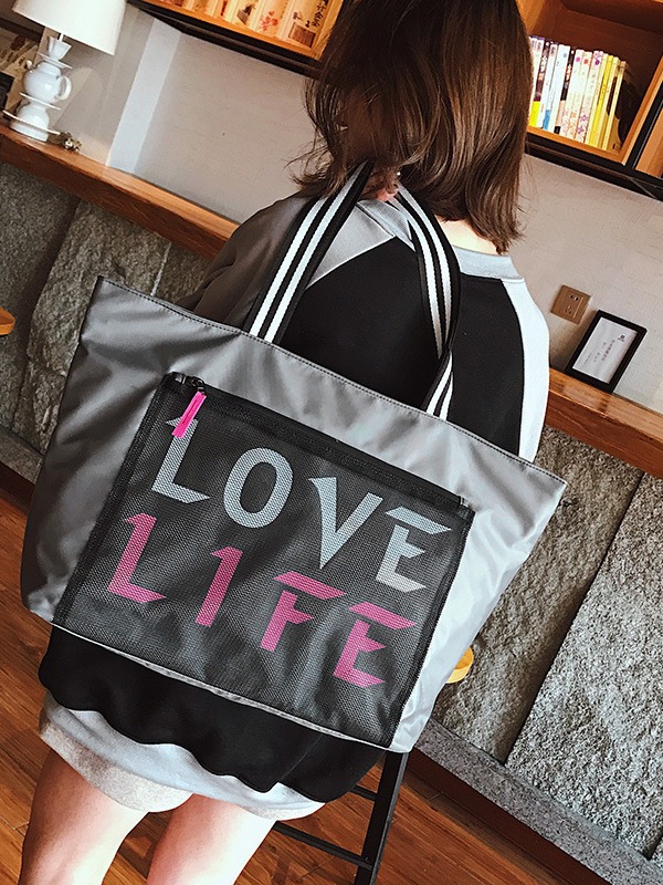 Bolsa de viaje con separación para ropa seca y mojada, bolsa de fitness, bolso de hombro informal para viaje, bolsa de yoga ligera de gran capacidad, transpirable e impermeable.