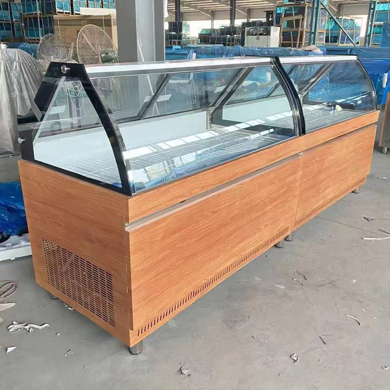 Refrigeración por aire recto congelador de cocina de cocina mostrador congelador congelador de alimentos cocinados comerciales almacenamiento de verduras frías fábrica directa