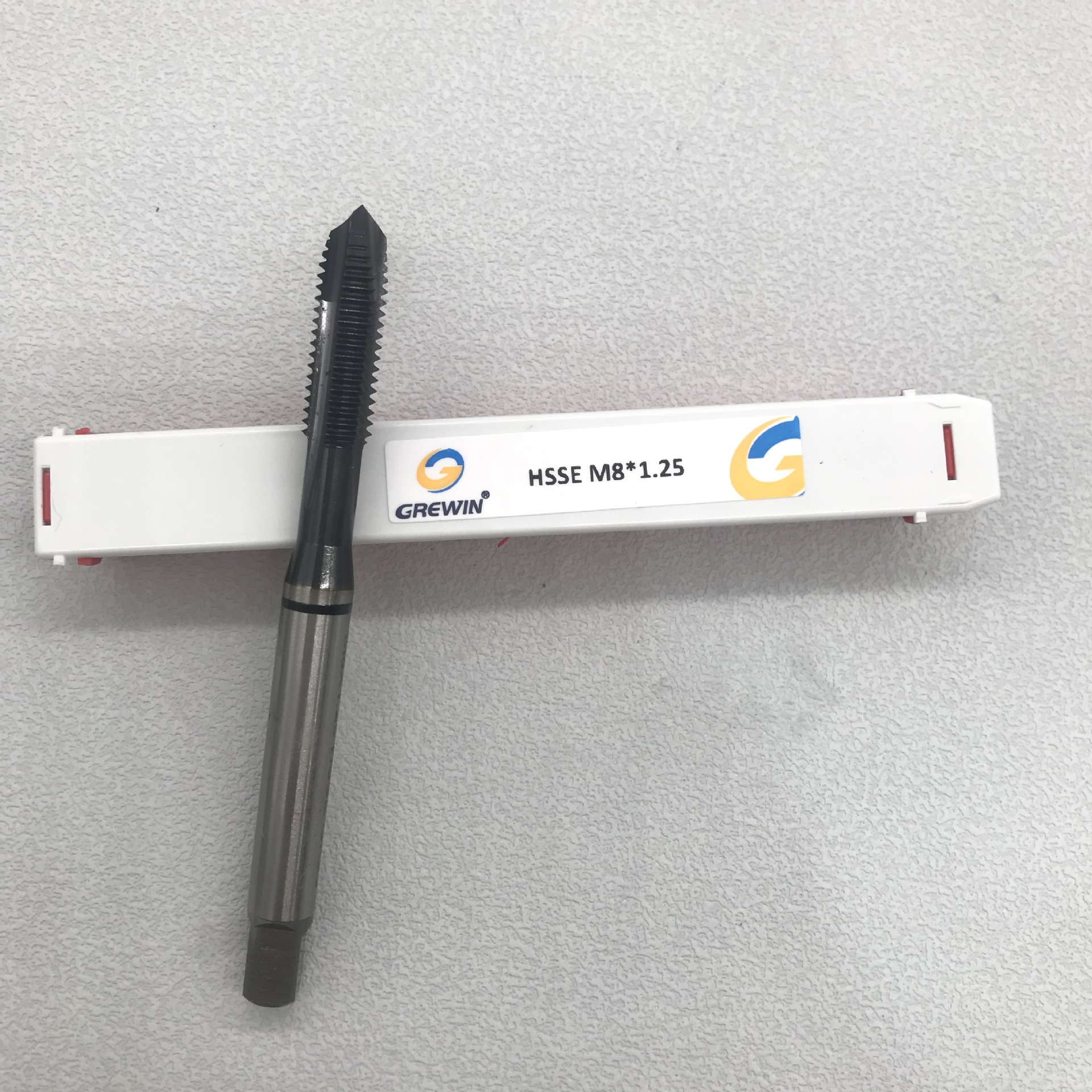 高速钢机用先端丝锥德标DIN371 DIN376 M8*1.25 单黑环螺尖丝锥用