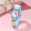 Cute children's watch, rainbow quartz watch strap for boys and girls