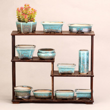 微型陶瓷小花盆美人醉釉盆紫砂多肉盆景盆办公室桌面盆栽跨境批发