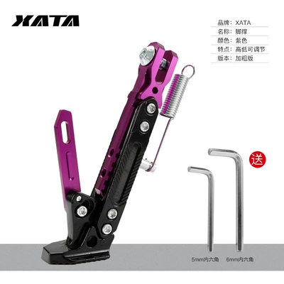 Race Eagle 125 Brace Refitting Partial | Motorcycle frame - aluminum-alloy-adjustable-length-side-support-purple