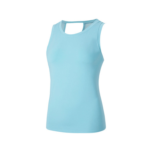Fitness wear slim sports vest women's short sleeveless yoga wear gym training running quick-drying top summer