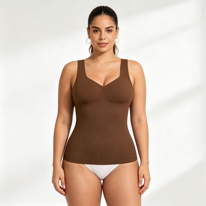 European and American Cross-Border Foreign Trade Popular Camisole Tank Top for Women, Simple Seamless Shapewear Top for Ladies European and American Cross-Border Foreign Trade Popular Camisole Tank Top for Women, Simple Seamless Shapewear Top for Ladies