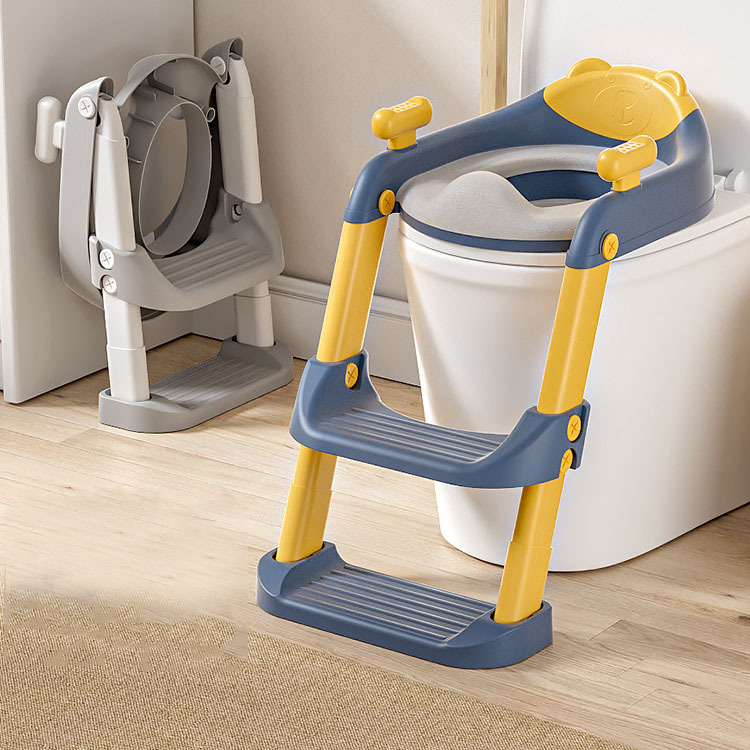 Children's Toilet Seat Stair-Type Baby Special Toilet Auxiliary Pad Rack Folding Ladder Small Toilet Seat
