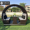 outdoors Power Rocking chair courtyard Shake Four Swing Tables and chairs Roof outdoors villa Shake Rocking chair